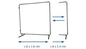 STOJALO ZA ZAVESE 1,8x1,8m/2,4m